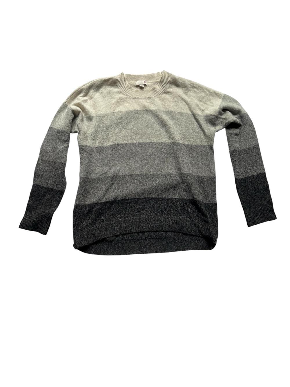 SO Women's Ombre Crewneck Sweater in Gradient Grays